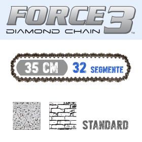 F3 Diamantkette 35 cm STANDARD