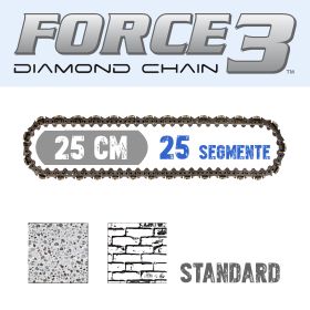 F3 Diamantkette 25 cm STANDARD