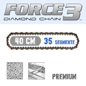 F3 Diamantkette 40 cm PREMIUM