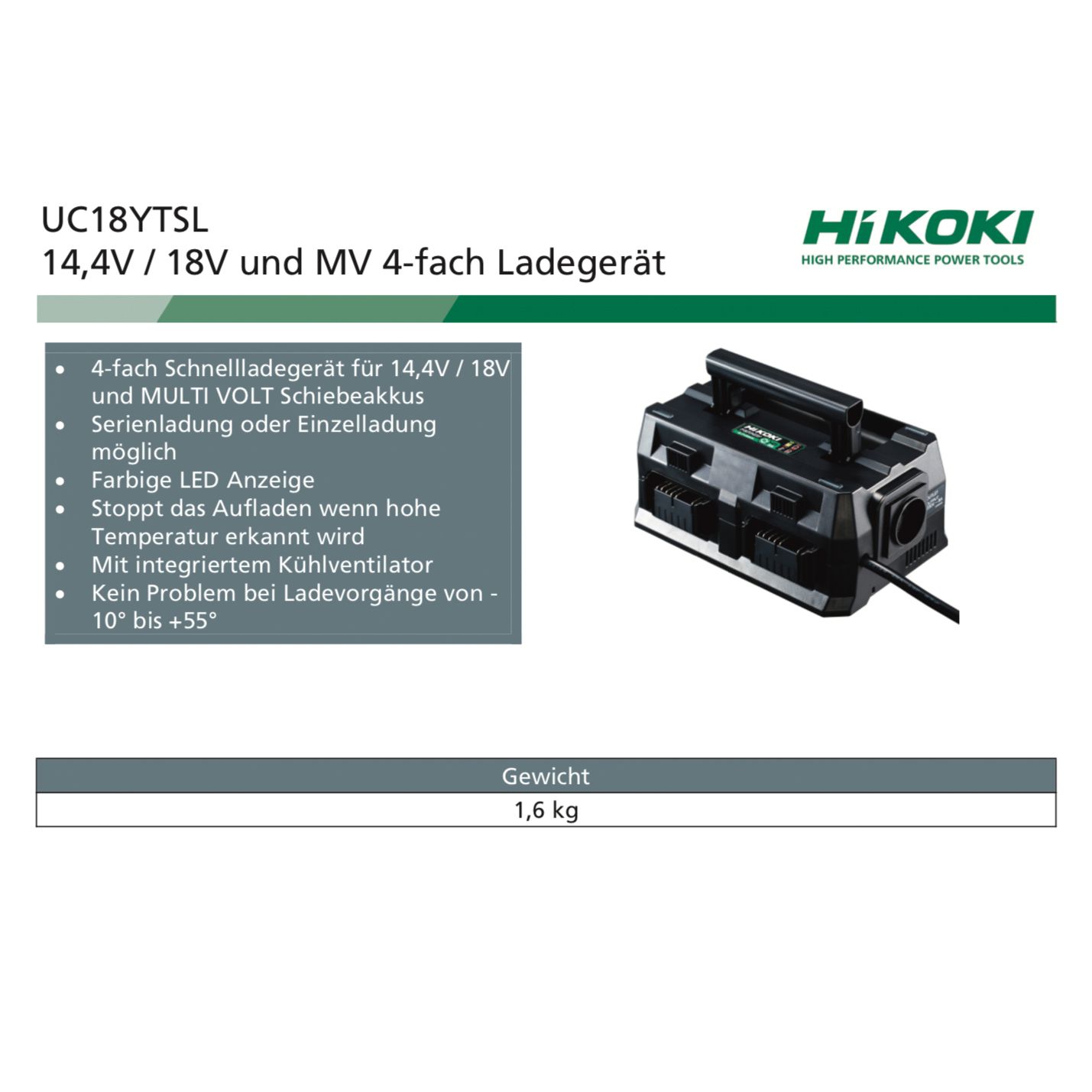 H-UC18YTSL 4x Ladegerät UC18YTSL f. 14-18-MV-Akku (1 Detail1)