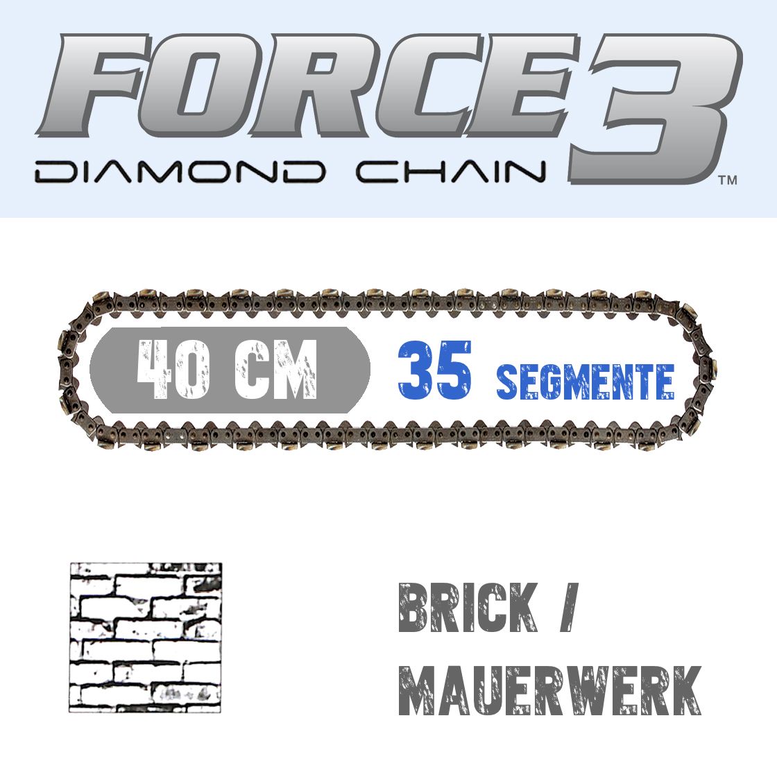 ICS-F-ABR-L40-S35 F3 Diamantkette 40 cm ABRASIV (Def)