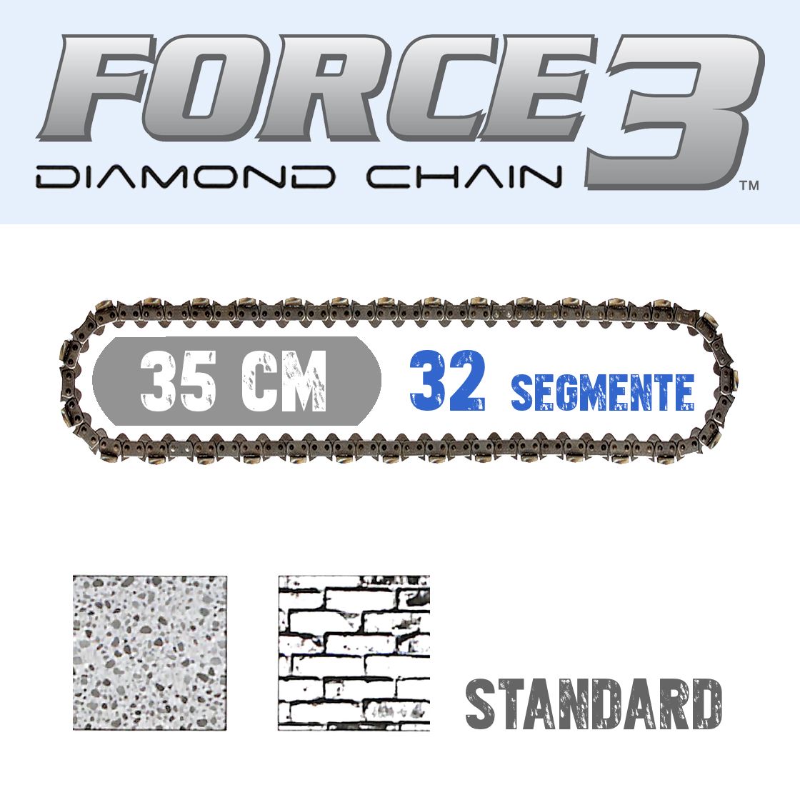 ICS-F-L35-S32 F3 Diamantkette 35 cm STANDARD (Def)